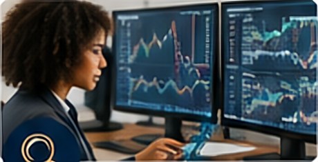 An analyst reviewing market data screens